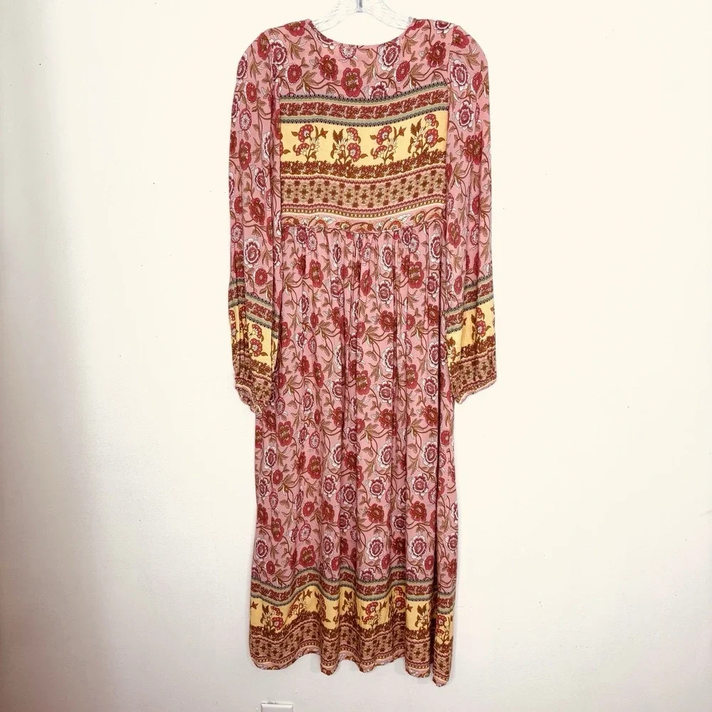 Lance Cade Dress Small Floral Boho Festival Peasant Hippie Romantic Cottagecore